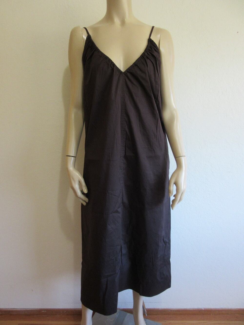 COS Brown Lightweight 8 Casual Sleeveless Maxi Dress-CA